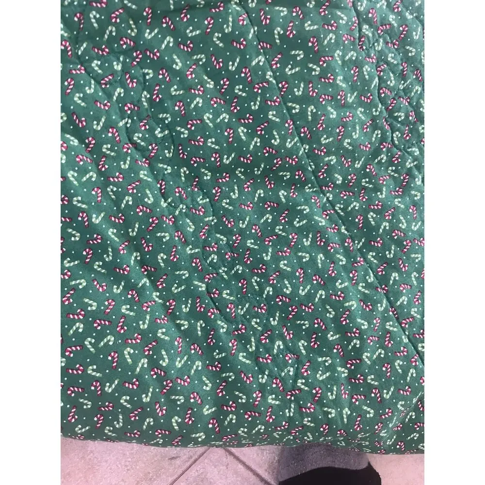 Vintage Handmade Christmas Quilt Blanket